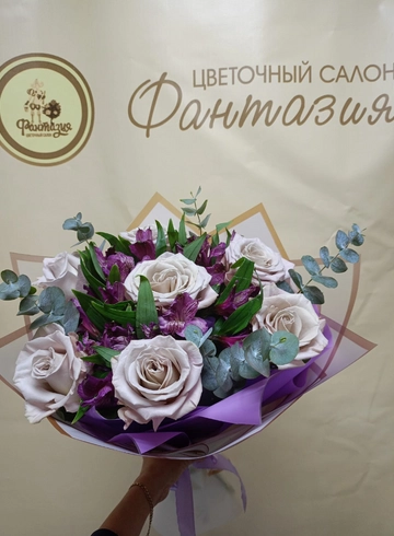 Букет &laquo;Фиолетовый океан&raquo; от интернет-магазина цветов в 