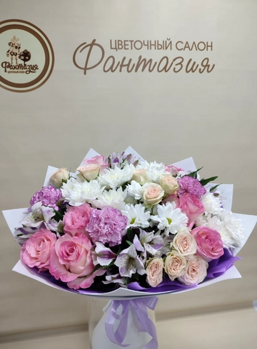 Большой букет &laquo;Краски лета&raquo; от интернет-магазина цветов в 