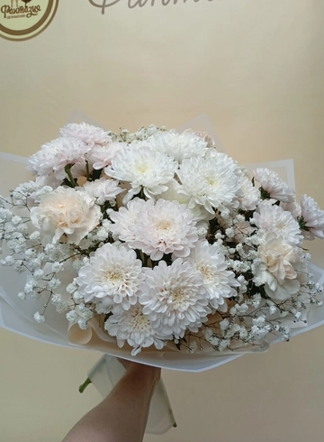 Сборный букет &laquo;Белое облако&raquo; от интернет-магазина цветов в 