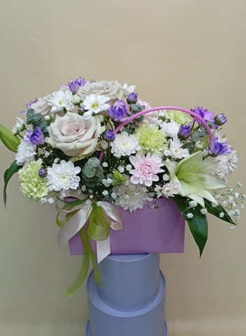 Композиция &laquo;Сиреневый элегант&raquo; от интернет-магазина цветов в 