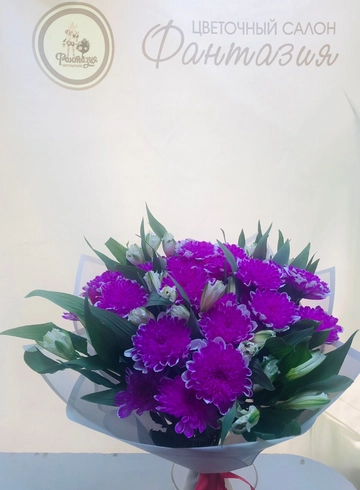 Сборный букет &laquo; Фиолетовая фантазия&raquo; от интернет-магазина цветов в 