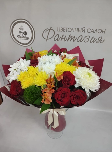 Сборный букет &laquo;Осенний листопад&raquo; от интернет-магазина цветов в 