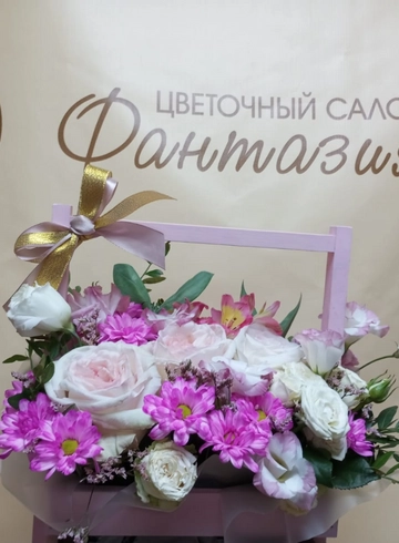 Композиция &laquo;Ящичек с цветами&raquo; от интернет-магазина цветов в 