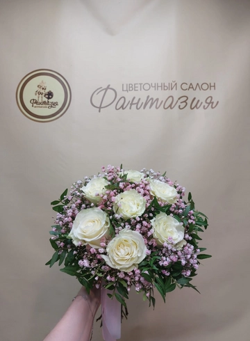 Свадебный букет &laquo;Нежное сердце&raquo; от интернет-магазина цветов в 