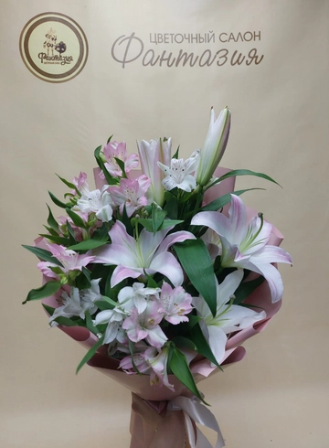 Сборный букет &laquo; Нежная альстромерия&raquo; от интернет-магазина цветов в 