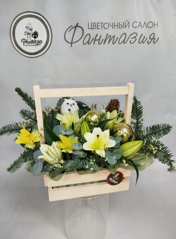 Композиция &laquo;Лилия и нобилис&raquo; от интернет-магазина цветов в 