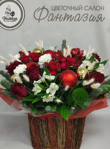 Композиция &laquo;Зимний этюд&raquo; от интернет-магазина цветов в 